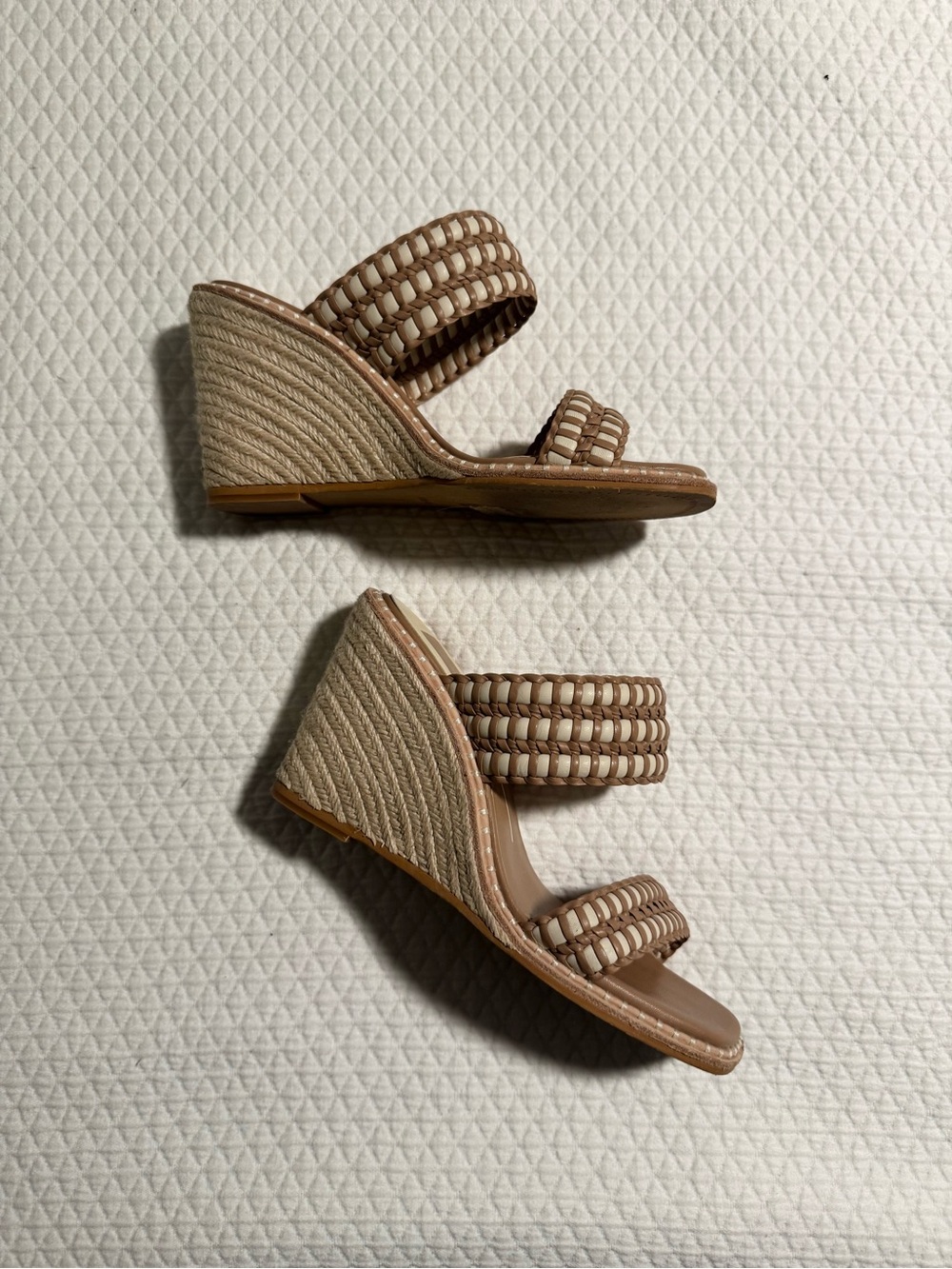 Dolce Vita Raffia and Leather Wedges
